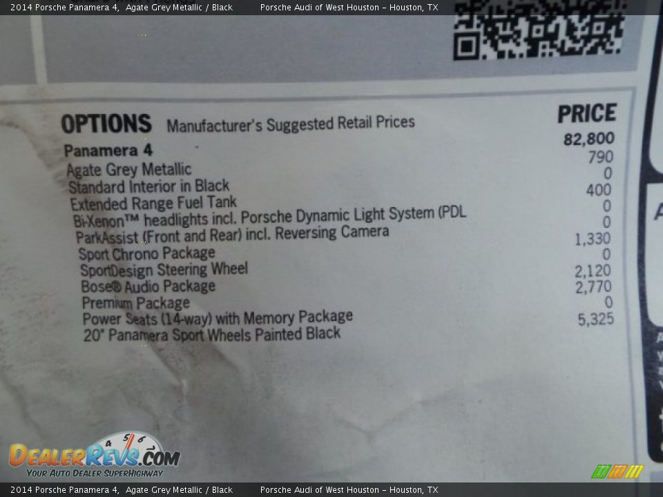 2014 Porsche Panamera 4 Agate Grey Metallic / Black Photo #36