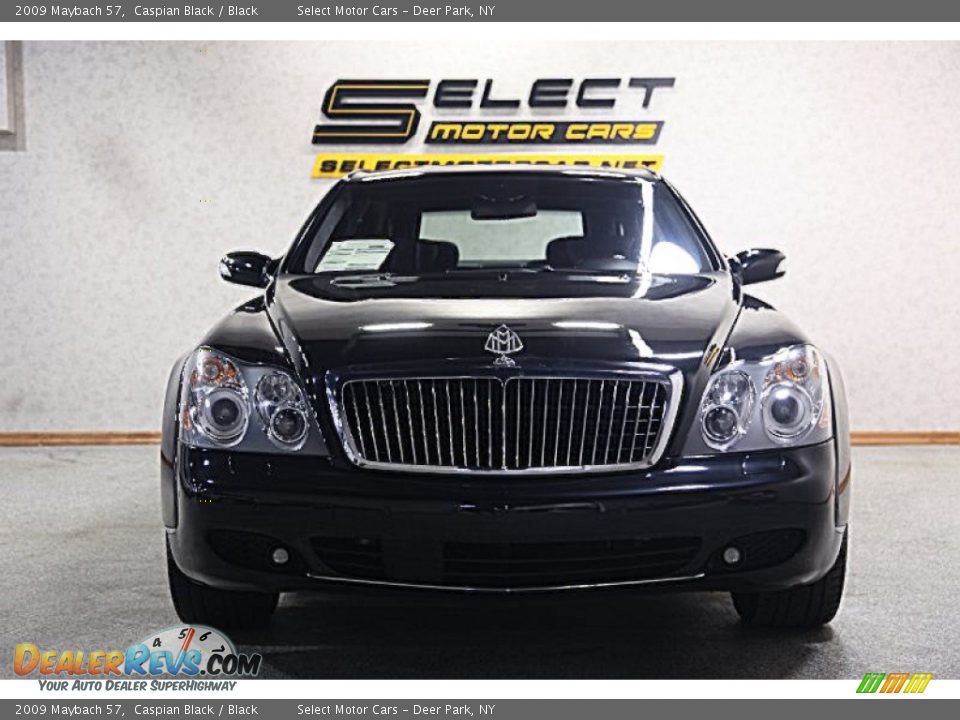 2009 Maybach 57 Caspian Black / Black Photo #2