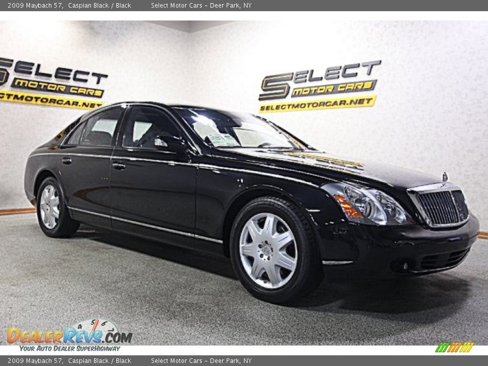 2009 Maybach 57 Caspian Black / Black Photo #3