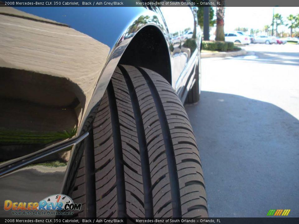 2008 Mercedes-Benz CLK 350 Cabriolet Black / Ash Grey/Black Photo #15