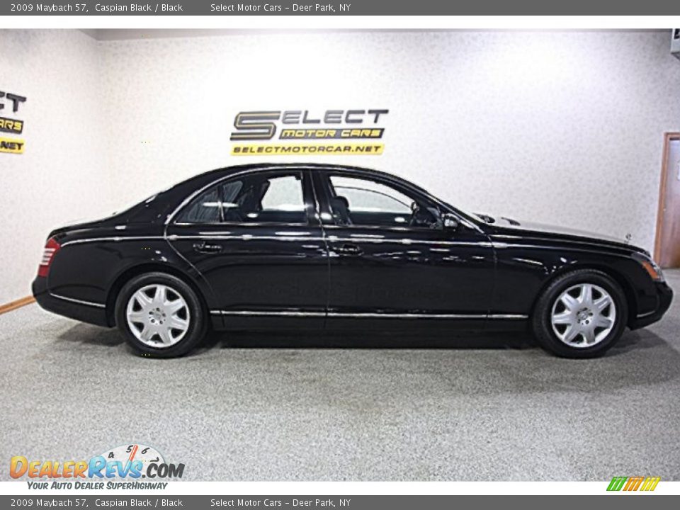2009 Maybach 57 Caspian Black / Black Photo #4