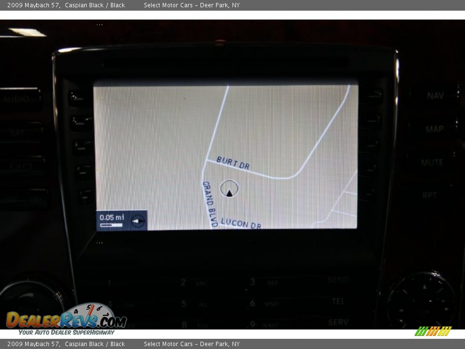 2009 Maybach 57 Caspian Black / Black Photo #9
