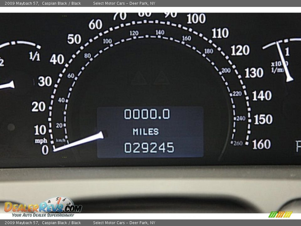 2009 Maybach 57 Caspian Black / Black Photo #13