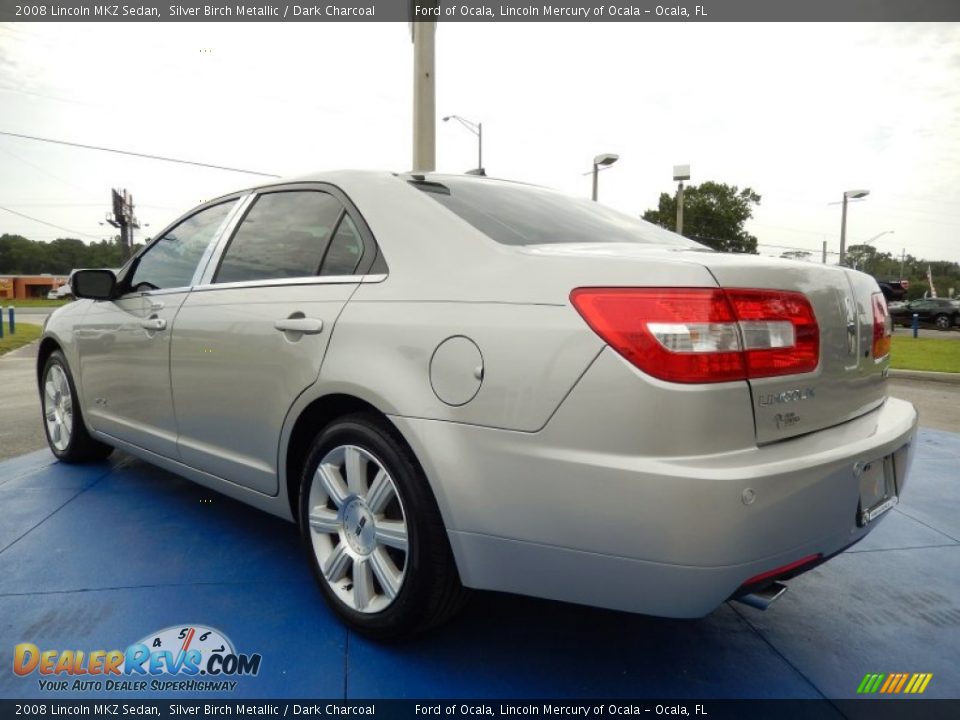 2008 Lincoln MKZ Sedan Silver Birch Metallic / Dark Charcoal Photo #3