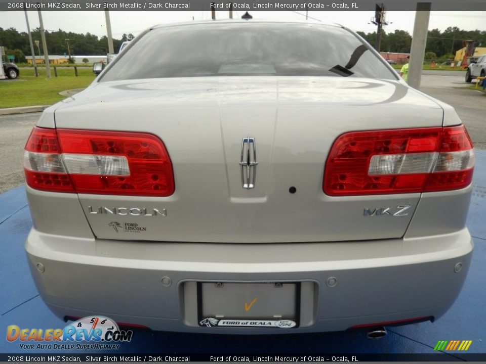 2008 Lincoln MKZ Sedan Silver Birch Metallic / Dark Charcoal Photo #4