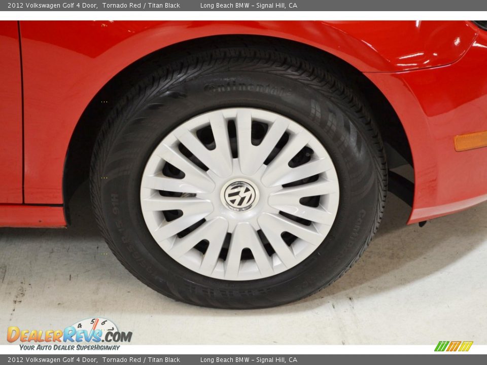 2012 Volkswagen Golf 4 Door Tornado Red / Titan Black Photo #3