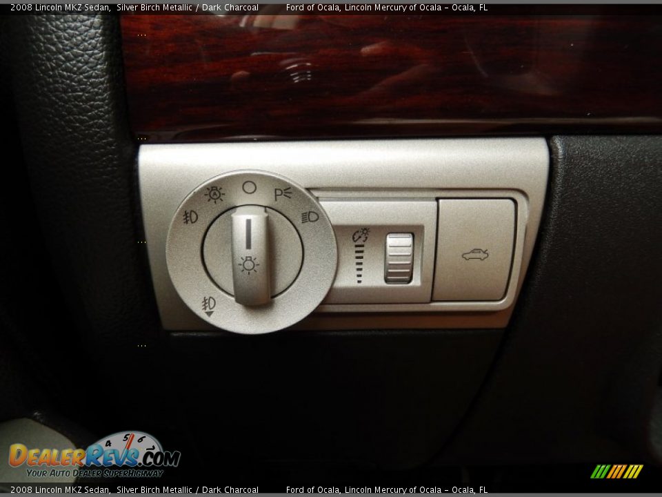 2008 Lincoln MKZ Sedan Silver Birch Metallic / Dark Charcoal Photo #23