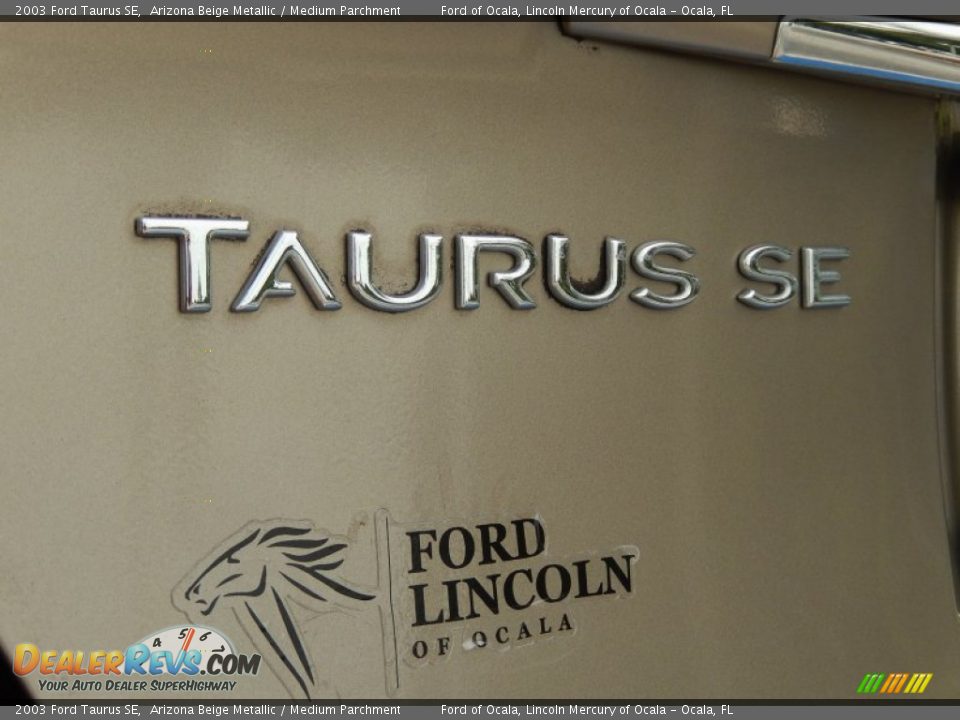 2003 Ford Taurus SE Arizona Beige Metallic / Medium Parchment Photo #9