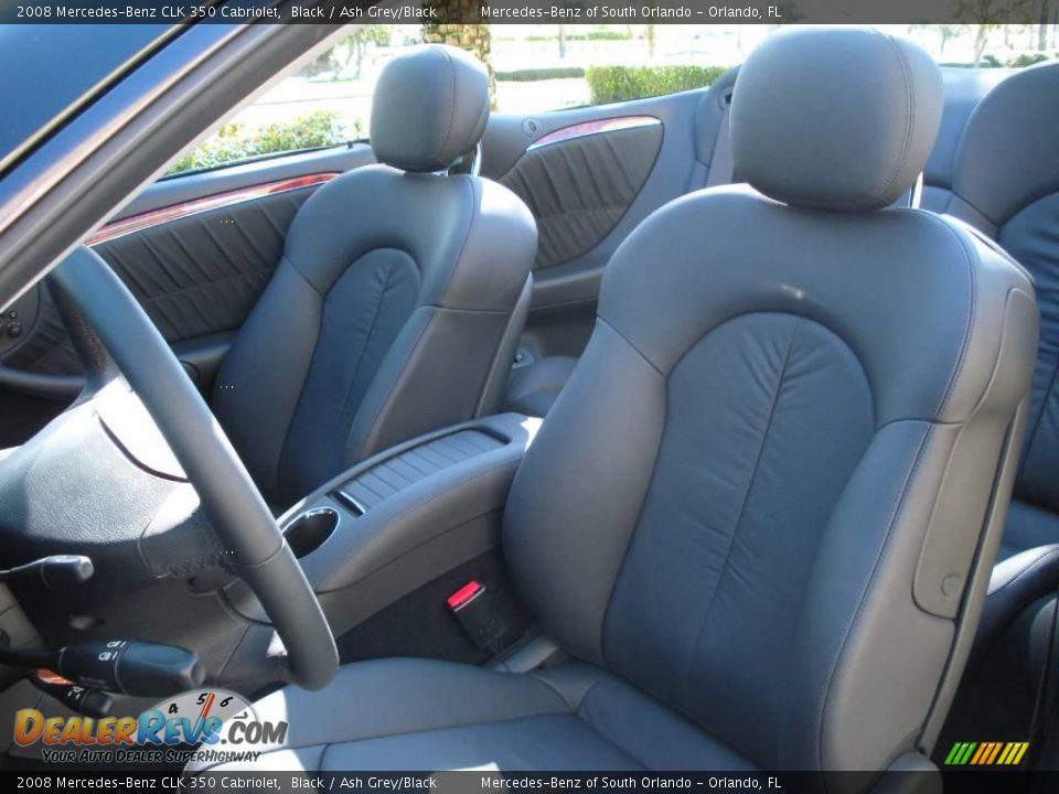 2008 Mercedes-Benz CLK 350 Cabriolet Black / Ash Grey/Black Photo #17