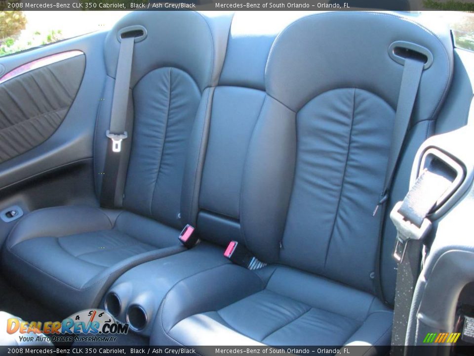 2008 Mercedes-Benz CLK 350 Cabriolet Black / Ash Grey/Black Photo #18