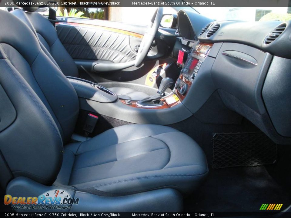 2008 Mercedes-Benz CLK 350 Cabriolet Black / Ash Grey/Black Photo #19