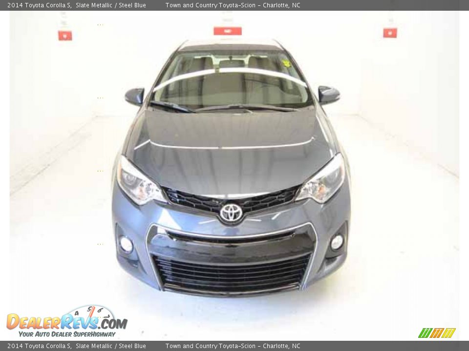 2014 Toyota Corolla S Slate Metallic / Steel Blue Photo #2