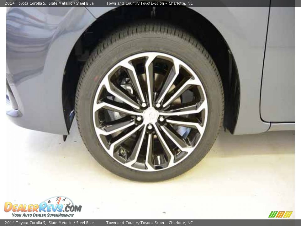 2014 Toyota Corolla S Slate Metallic / Steel Blue Photo #4