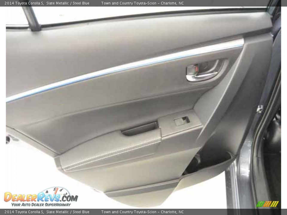 2014 Toyota Corolla S Slate Metallic / Steel Blue Photo #9