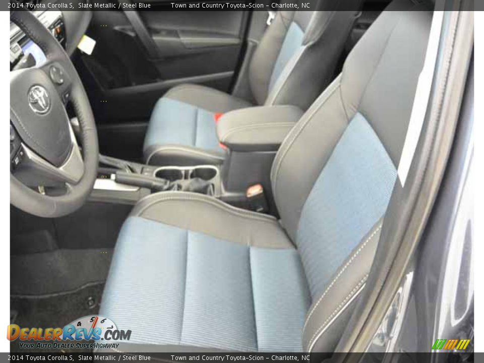 2014 Toyota Corolla S Slate Metallic / Steel Blue Photo #11