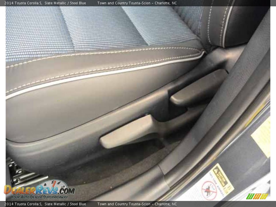 2014 Toyota Corolla S Slate Metallic / Steel Blue Photo #12