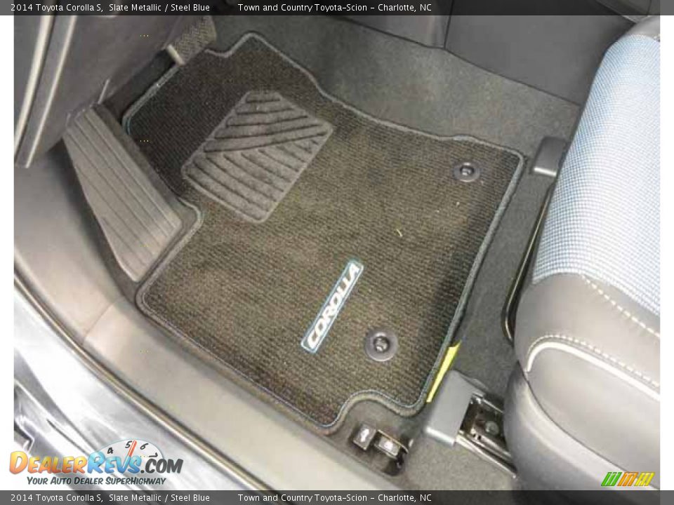 2014 Toyota Corolla S Slate Metallic / Steel Blue Photo #13