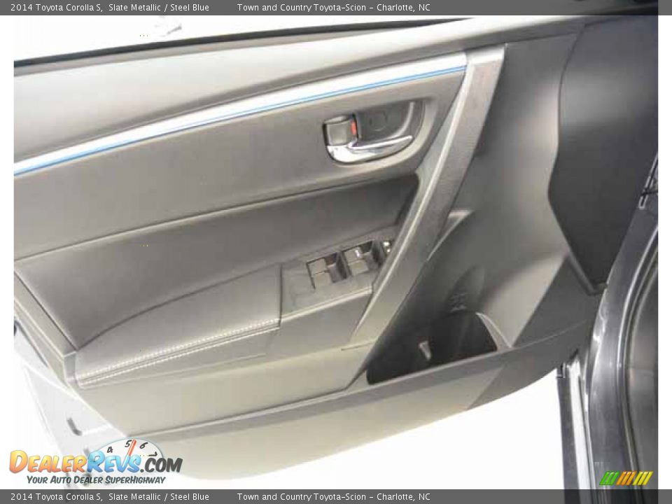 2014 Toyota Corolla S Slate Metallic / Steel Blue Photo #14