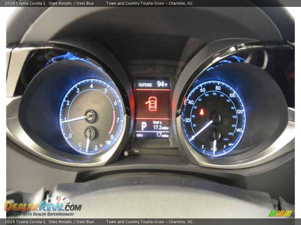 2014 Toyota Corolla S Slate Metallic / Steel Blue Photo #16