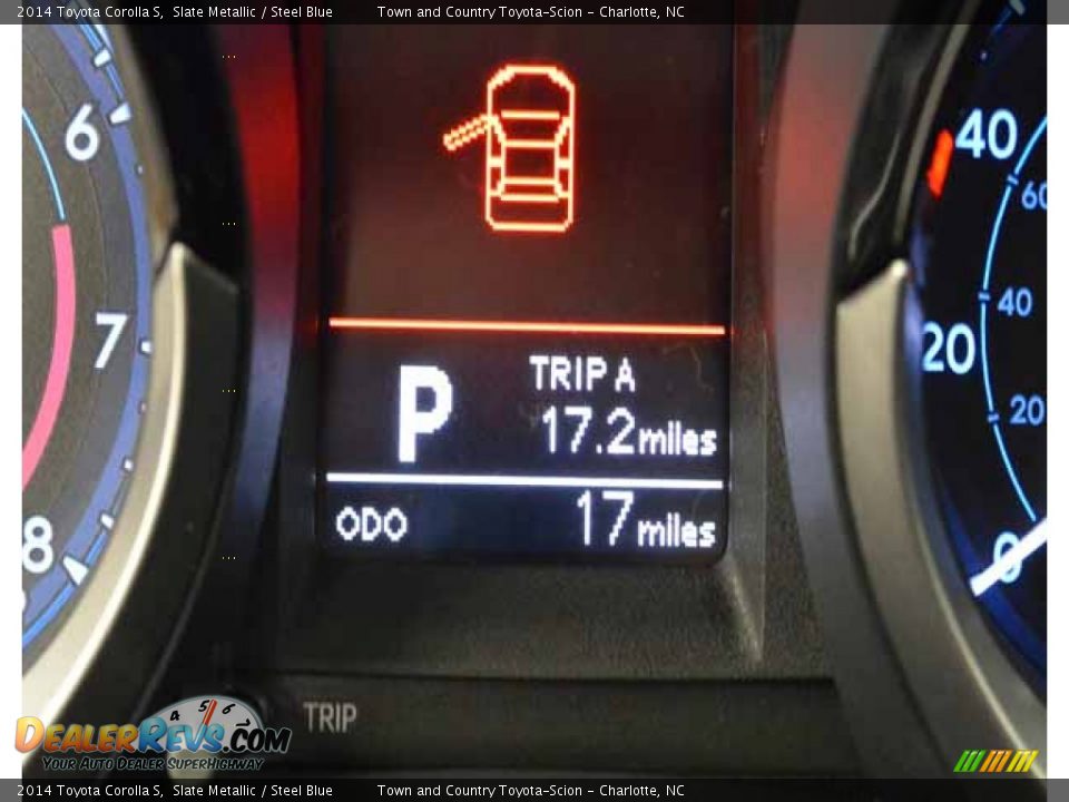 2014 Toyota Corolla S Slate Metallic / Steel Blue Photo #17