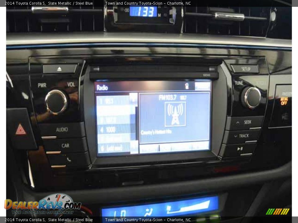 2014 Toyota Corolla S Slate Metallic / Steel Blue Photo #19