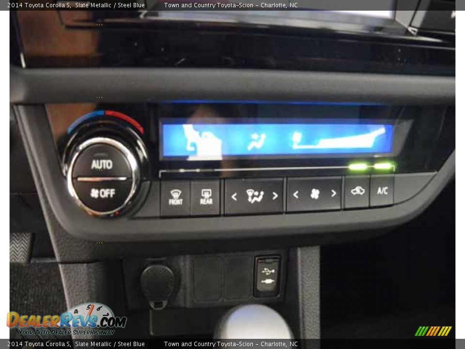 2014 Toyota Corolla S Slate Metallic / Steel Blue Photo #21