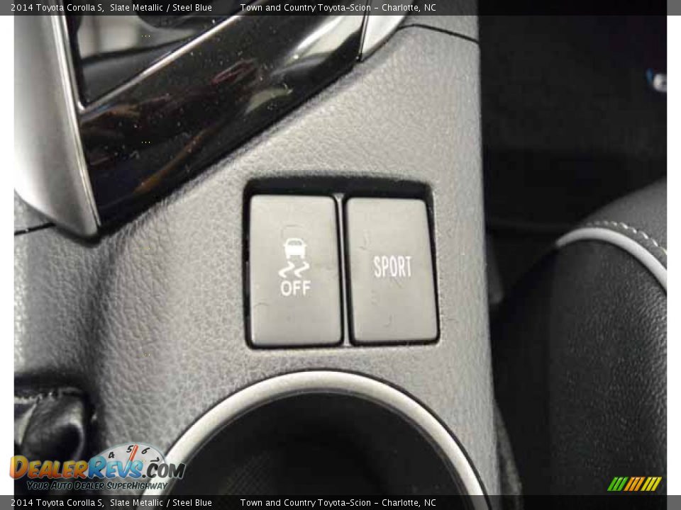2014 Toyota Corolla S Slate Metallic / Steel Blue Photo #24