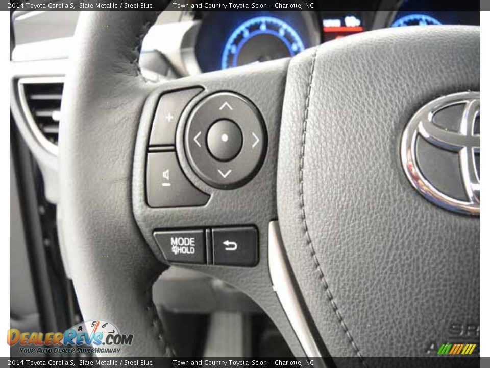 2014 Toyota Corolla S Slate Metallic / Steel Blue Photo #30