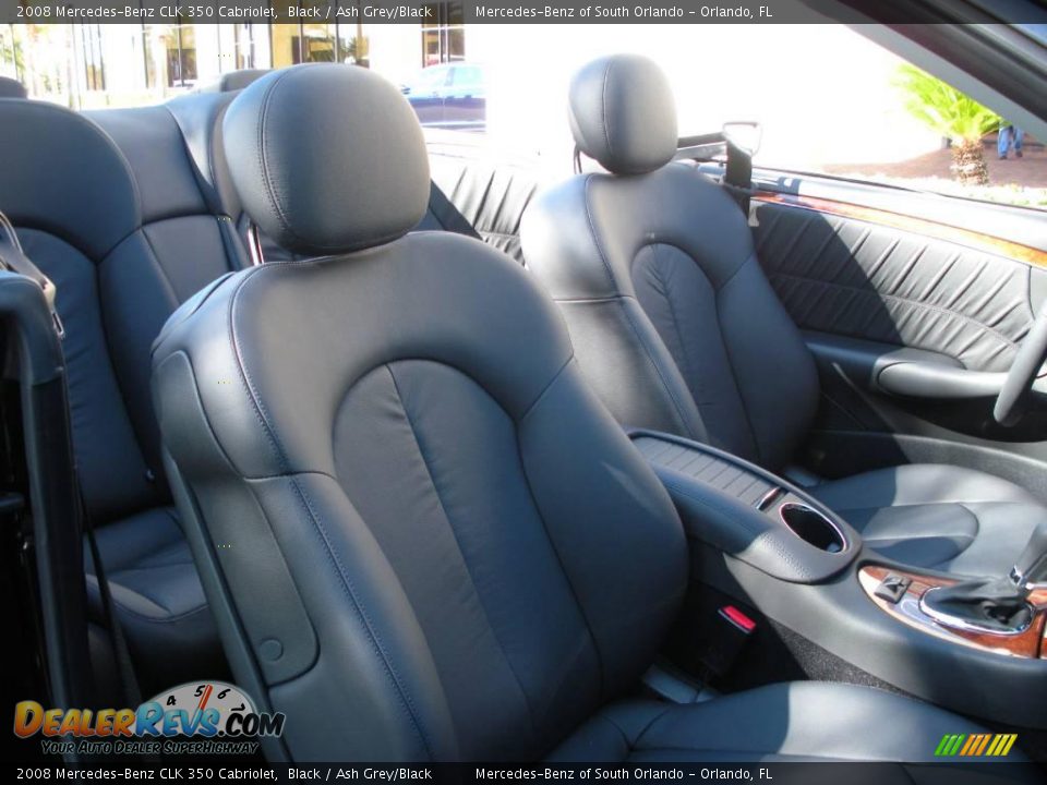 2008 Mercedes-Benz CLK 350 Cabriolet Black / Ash Grey/Black Photo #20