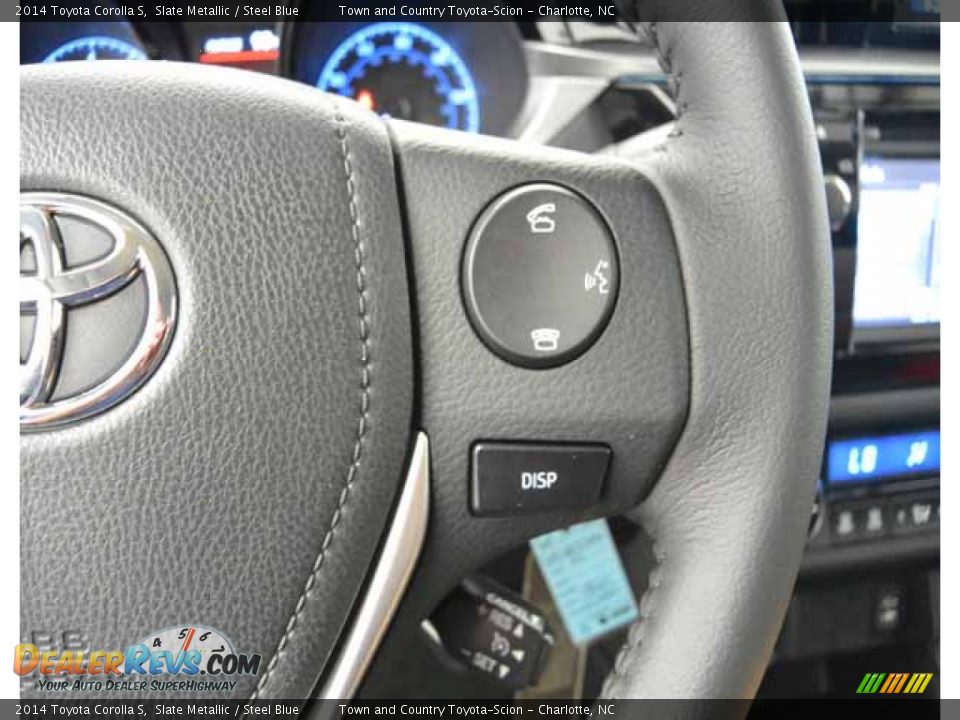 2014 Toyota Corolla S Slate Metallic / Steel Blue Photo #31