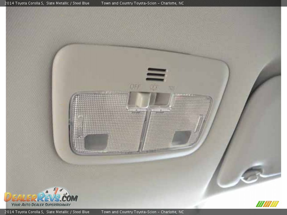 2014 Toyota Corolla S Slate Metallic / Steel Blue Photo #32