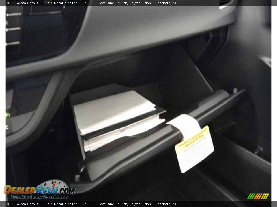 2014 Toyota Corolla S Slate Metallic / Steel Blue Photo #33