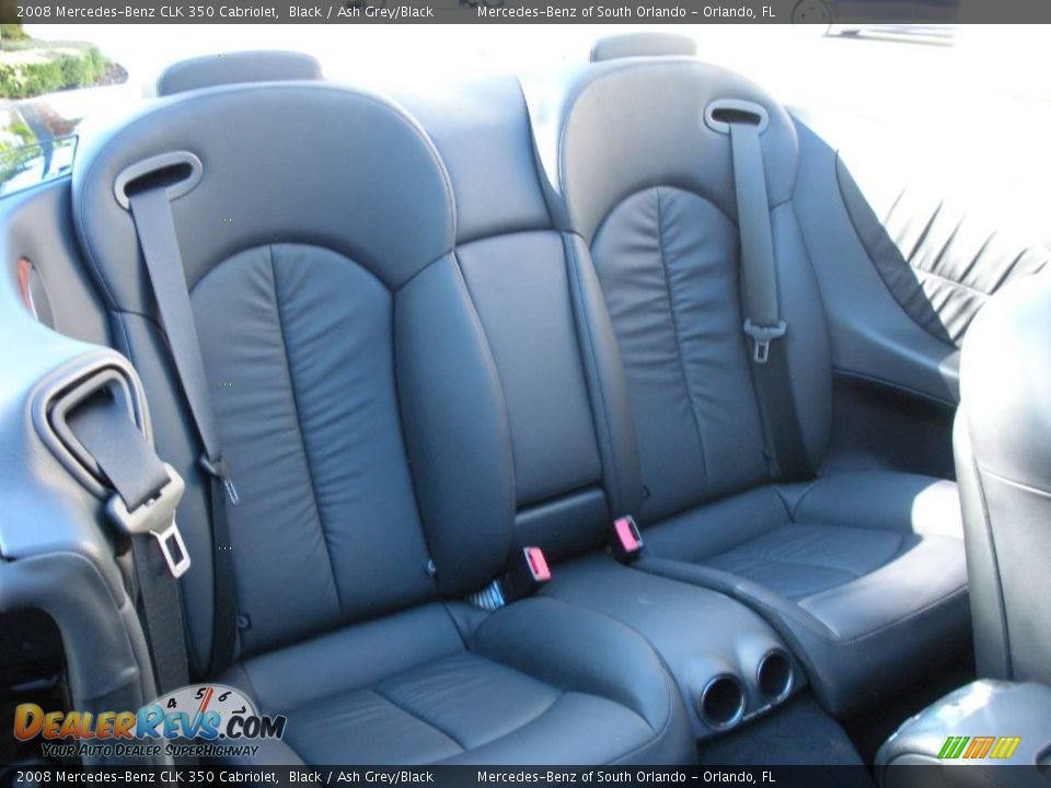2008 Mercedes-Benz CLK 350 Cabriolet Black / Ash Grey/Black Photo #21