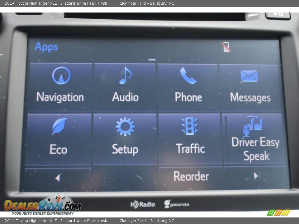 2014 Toyota Highlander XLE Blizzard White Pearl / Ash Photo #15