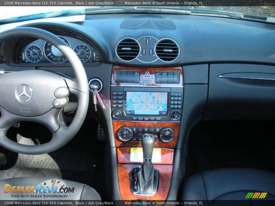2008 Mercedes-Benz CLK 350 Cabriolet Black / Ash Grey/Black Photo #22
