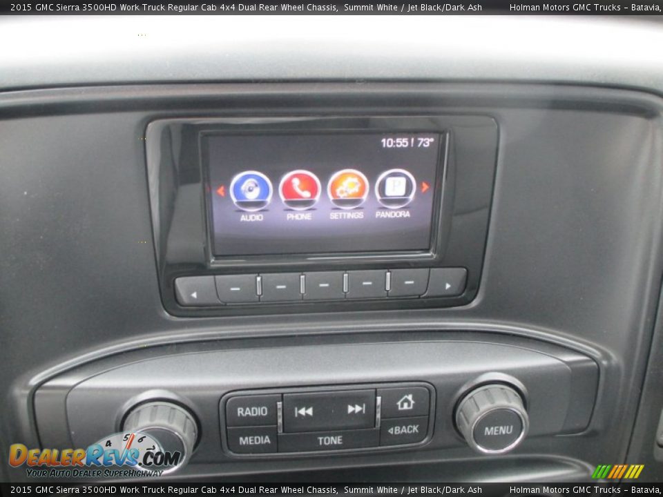 Controls of 2015 GMC Sierra 3500HD Work Truck Regular Cab 4x4 Dual Rear Wheel Chassis Photo #8