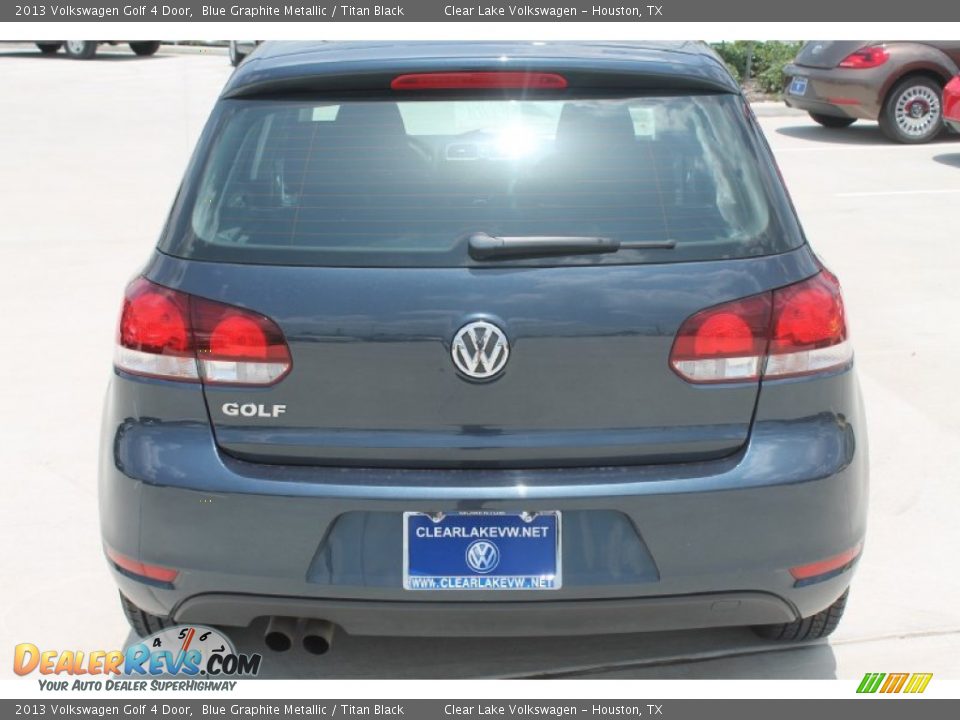 2013 Volkswagen Golf 4 Door Blue Graphite Metallic / Titan Black Photo #8
