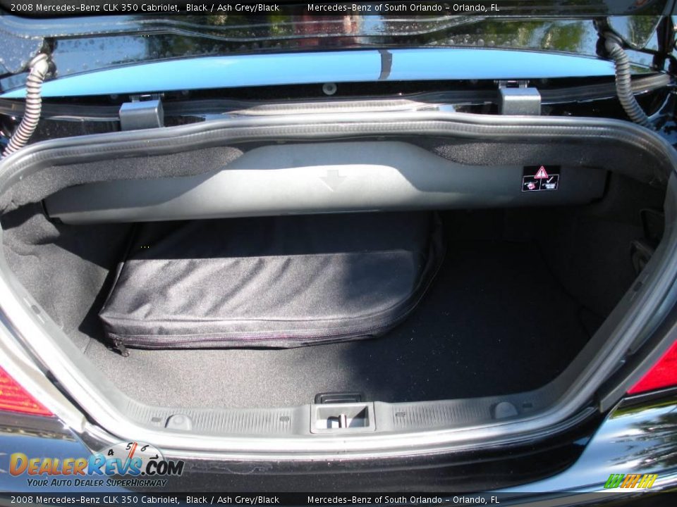 2008 Mercedes-Benz CLK 350 Cabriolet Black / Ash Grey/Black Photo #28