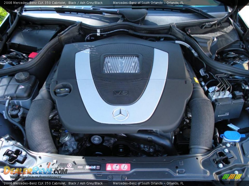2008 Mercedes-Benz CLK 350 Cabriolet Black / Ash Grey/Black Photo #29