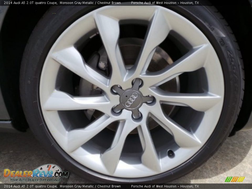 2014 Audi A5 2.0T quattro Coupe Monsoon Gray Metallic / Chestnut Brown Photo #9