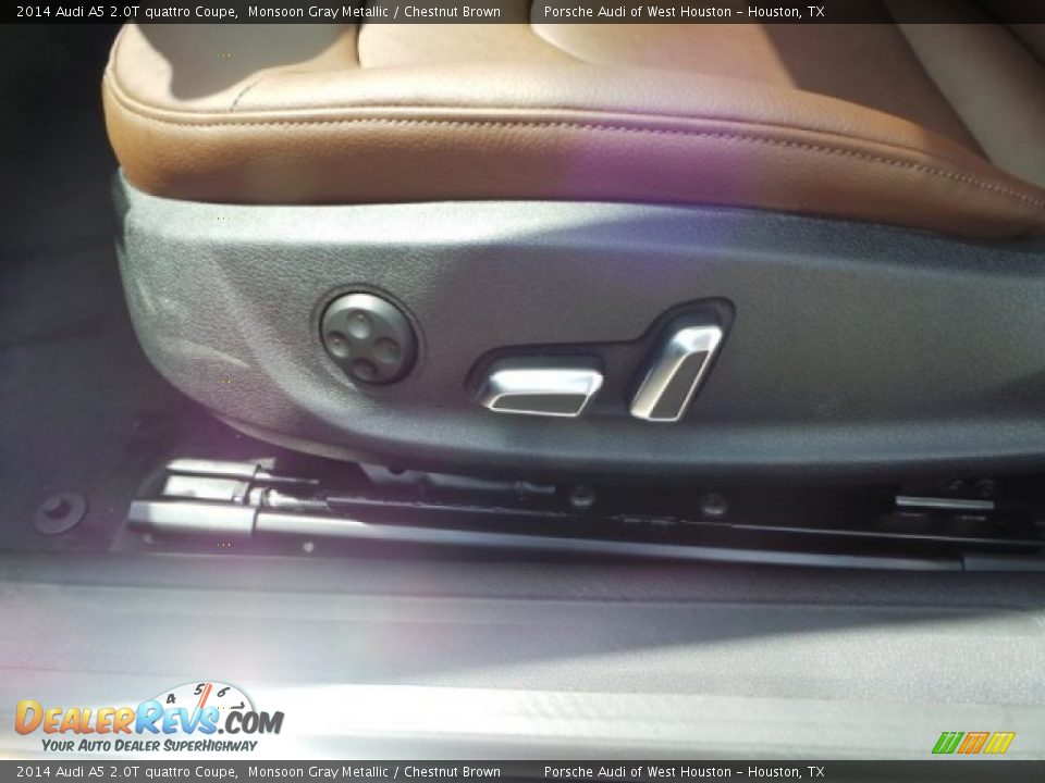2014 Audi A5 2.0T quattro Coupe Monsoon Gray Metallic / Chestnut Brown Photo #14