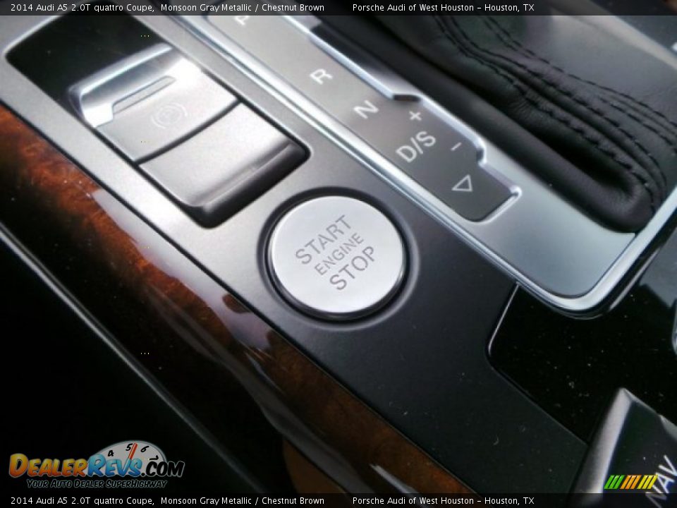 2014 Audi A5 2.0T quattro Coupe Monsoon Gray Metallic / Chestnut Brown Photo #25