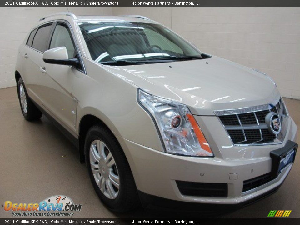 2011 Cadillac SRX FWD Gold Mist Metallic / Shale/Brownstone Photo #1