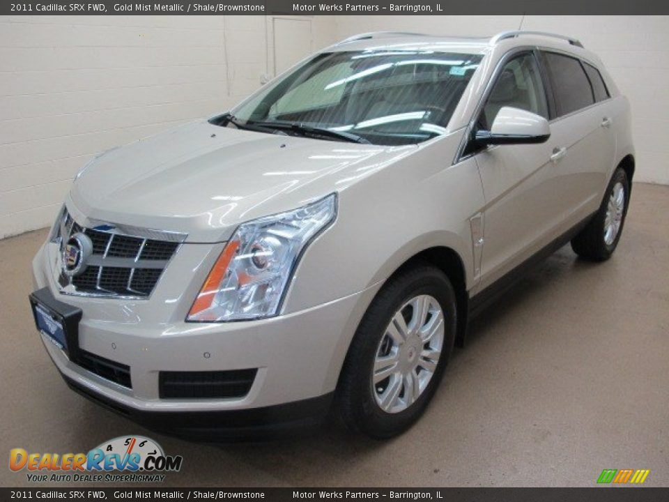 2011 Cadillac SRX FWD Gold Mist Metallic / Shale/Brownstone Photo #4