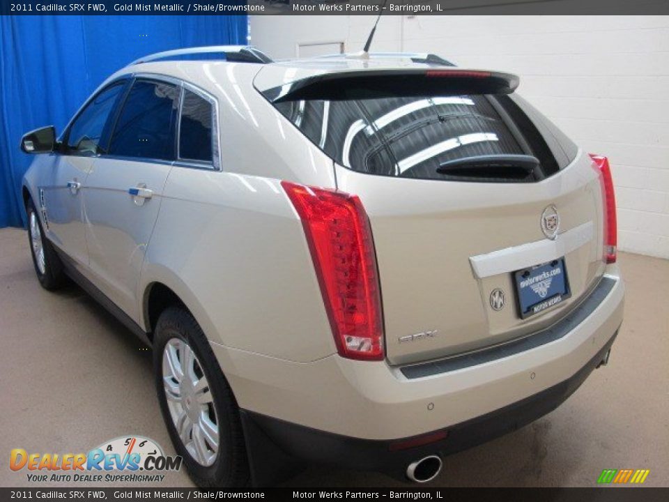 2011 Cadillac SRX FWD Gold Mist Metallic / Shale/Brownstone Photo #6