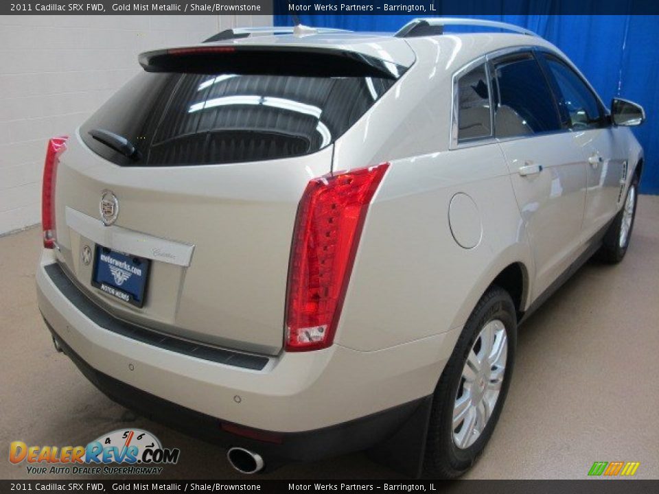 2011 Cadillac SRX FWD Gold Mist Metallic / Shale/Brownstone Photo #9