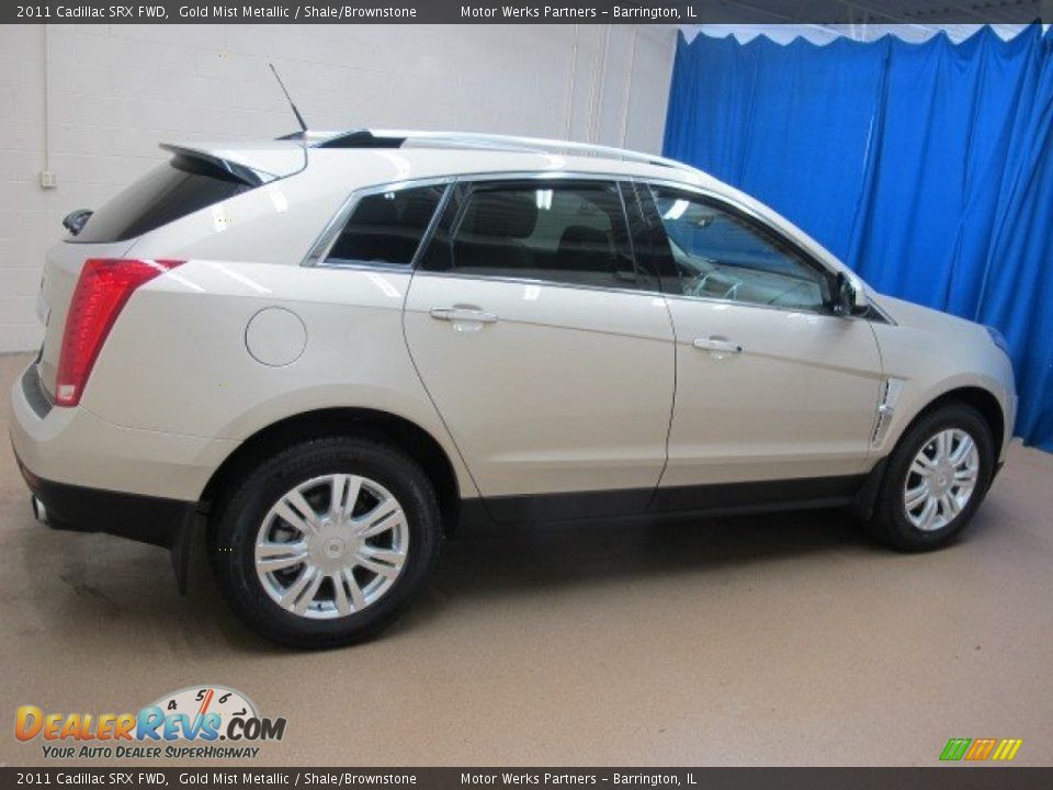 2011 Cadillac SRX FWD Gold Mist Metallic / Shale/Brownstone Photo #10