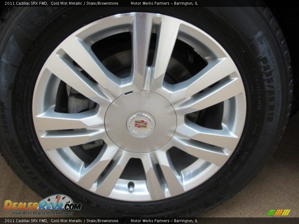 2011 Cadillac SRX FWD Gold Mist Metallic / Shale/Brownstone Photo #13