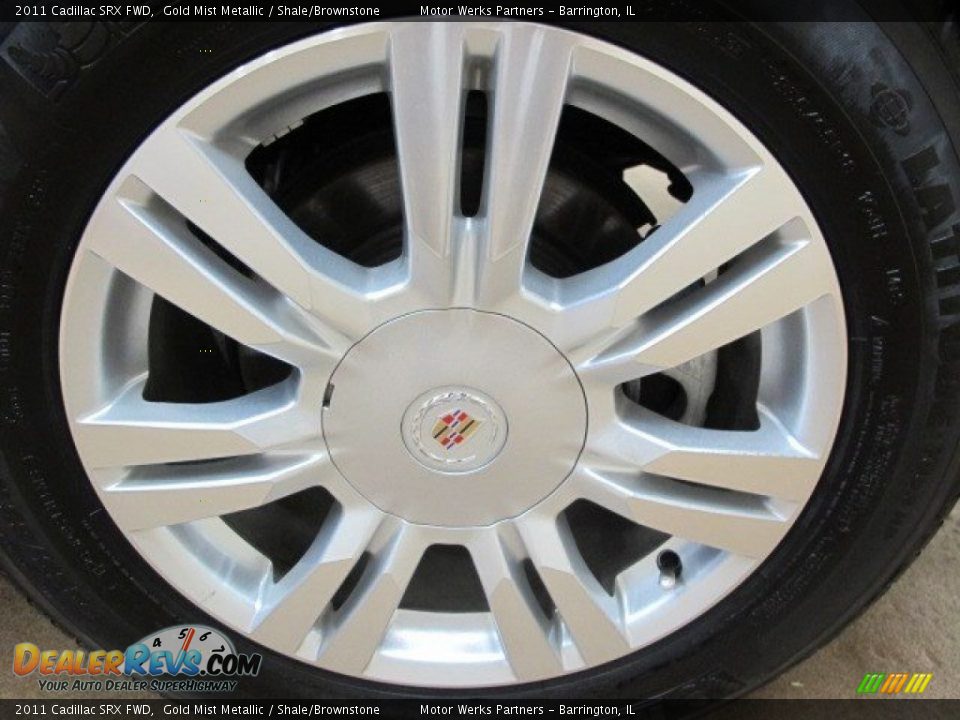 2011 Cadillac SRX FWD Gold Mist Metallic / Shale/Brownstone Photo #14