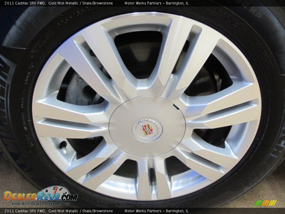 2011 Cadillac SRX FWD Gold Mist Metallic / Shale/Brownstone Photo #15